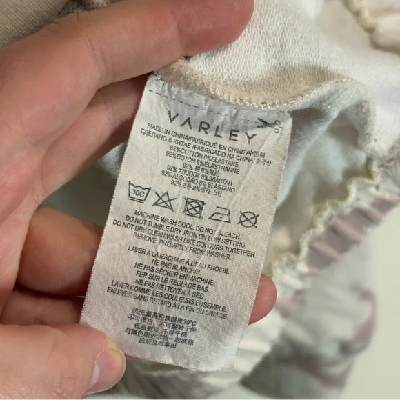 Varley Romero Sweatshirt in Taupe Tie Dye Size Large Cotton - Picture 10 of 12